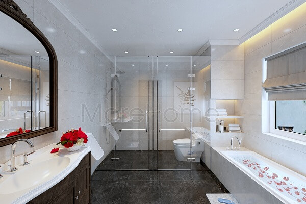 Đá nhân tạo trong nội thất nhà phố quận 9