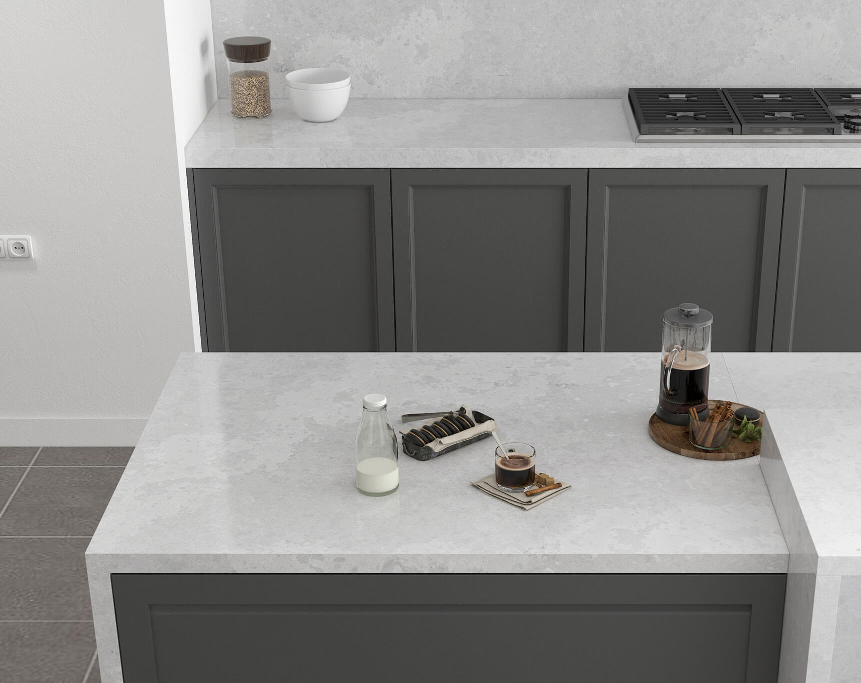 Sản phẩm đá Vicostone - Olympus Trắng