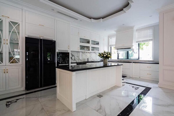 Thi công đá nhân tạo biệt thự Vinhomes Gardenia