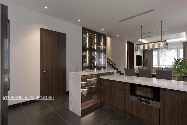 Thi công đá nhân tạo tại biệt thự Ecopark