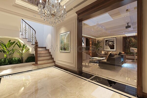 Thi công đá nhân tạo tại biệt thự Vinhomes GreenBay HL30