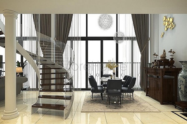 Trang trí nội thất Pentstudio Tây Hồ với đá nhân tạo MoreStone