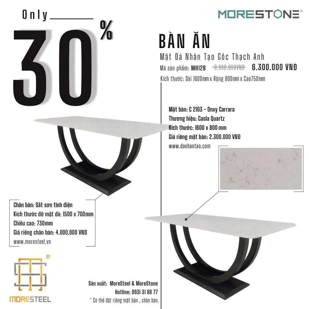 Chương trình ưu đãi  - Bàn ăn MH12B