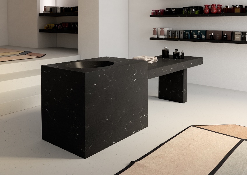  Đá LG Solid surface - M703 Aurora Midnight