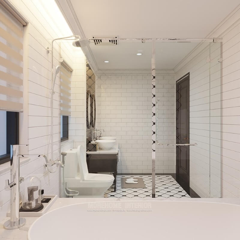 Thiết kế nội thất đá nhân tạo trong không gian nhà