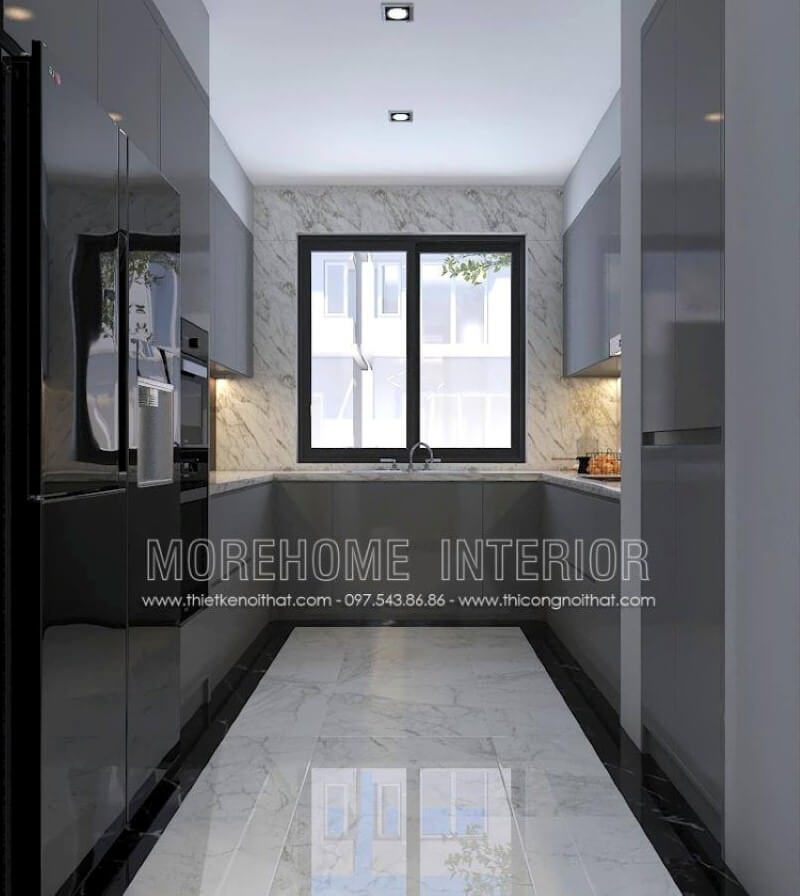 Thiết kế nội thất đá nhân tạo trong không gian nhà