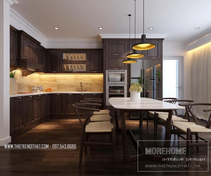 đá ốp bếp màu trắng