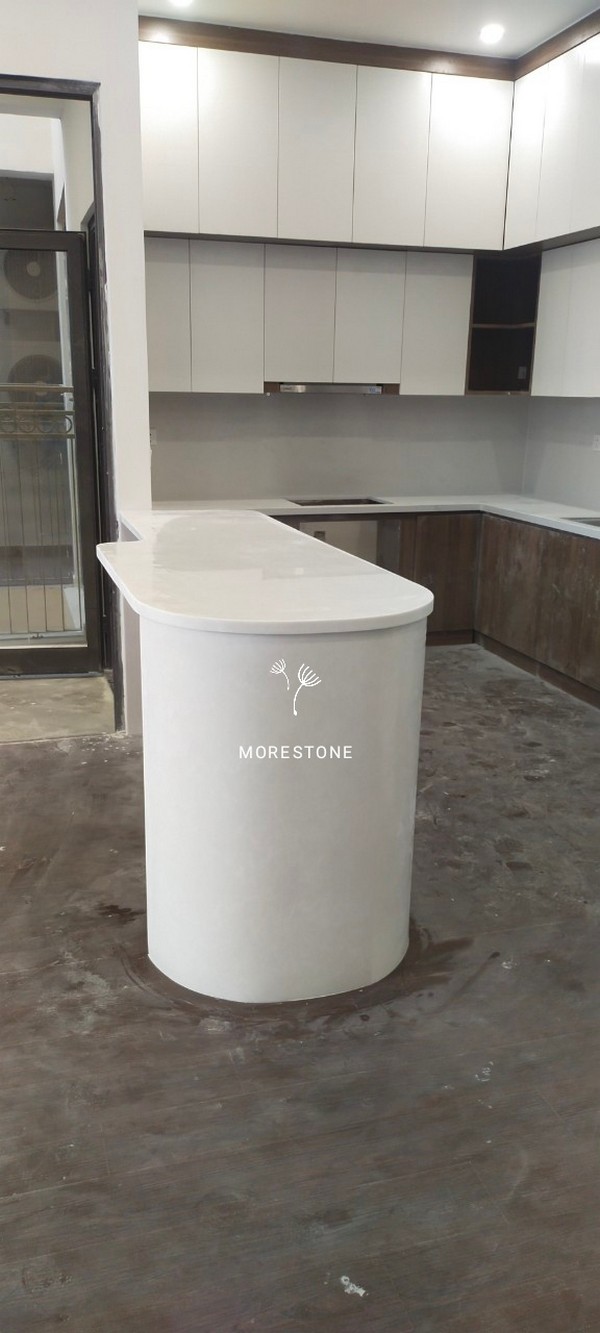 Thi công đá bàn đảo bếp