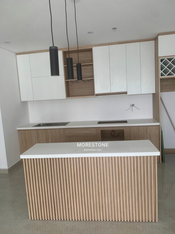 Thi công đá bàn đảo bếp