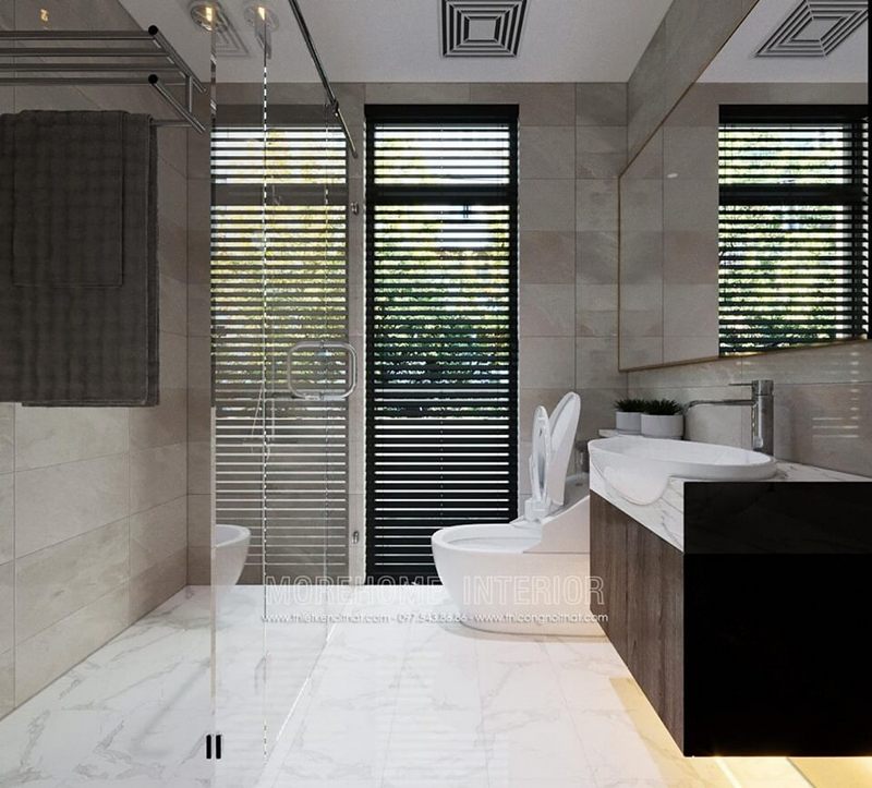 Mẫu đá ốp phòng vệ sinh đẹp là lựa chọn hàng đầu cho nhà biệt thự, chung cư và nhà phố.