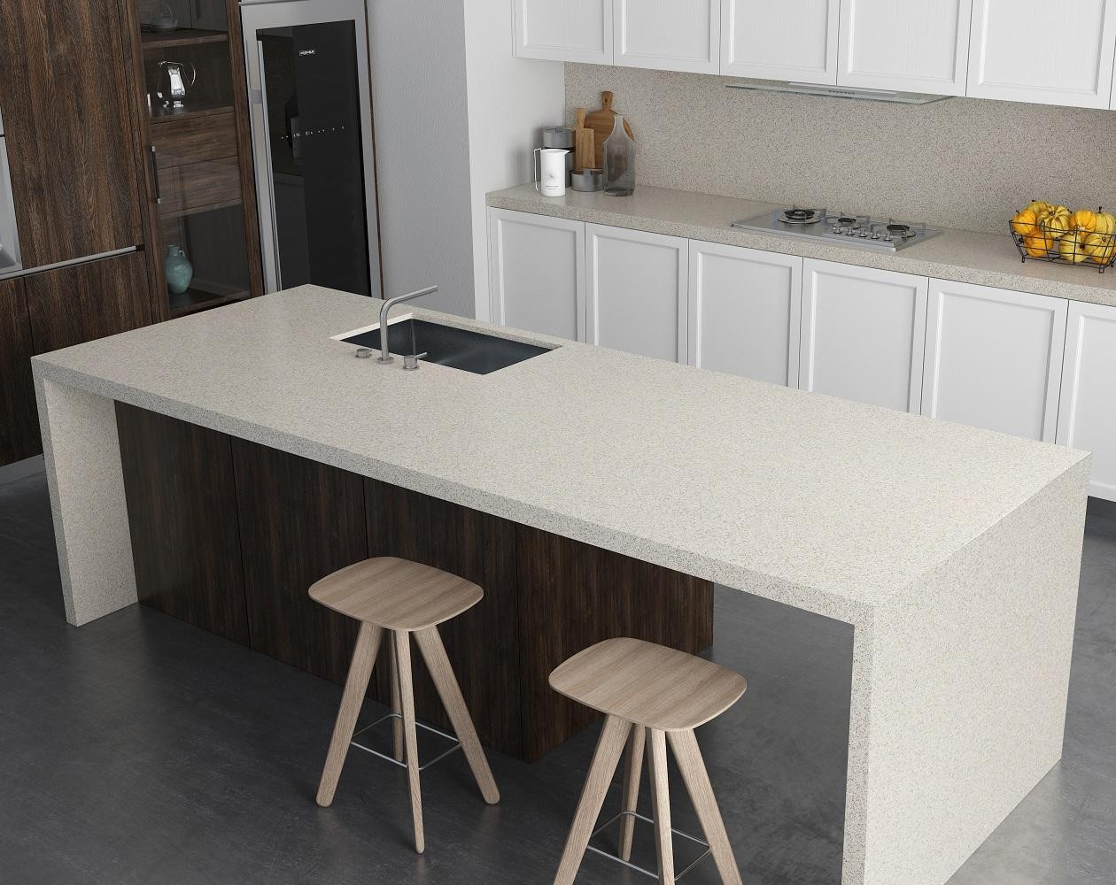 Những mẫu đá nhân tạo gốc thạch anh trang trí nội thất cho nhà đẹp 2019