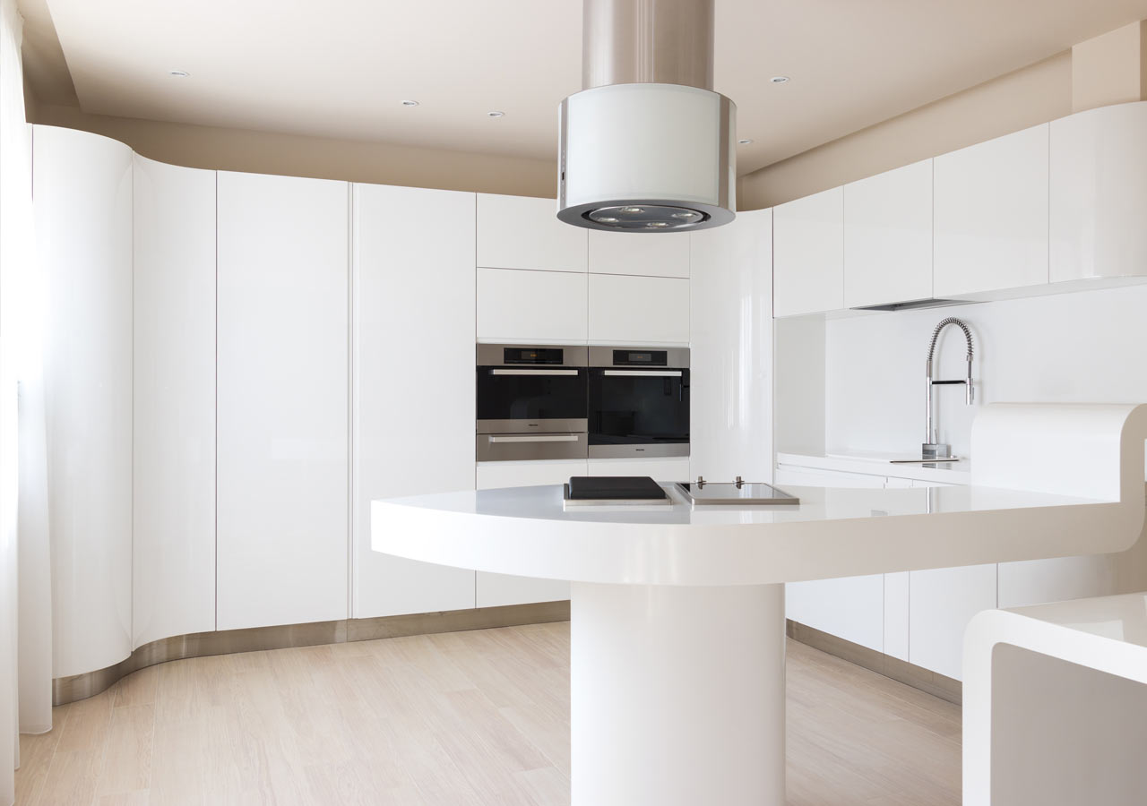 Đá ốp bếp LG màu trắng