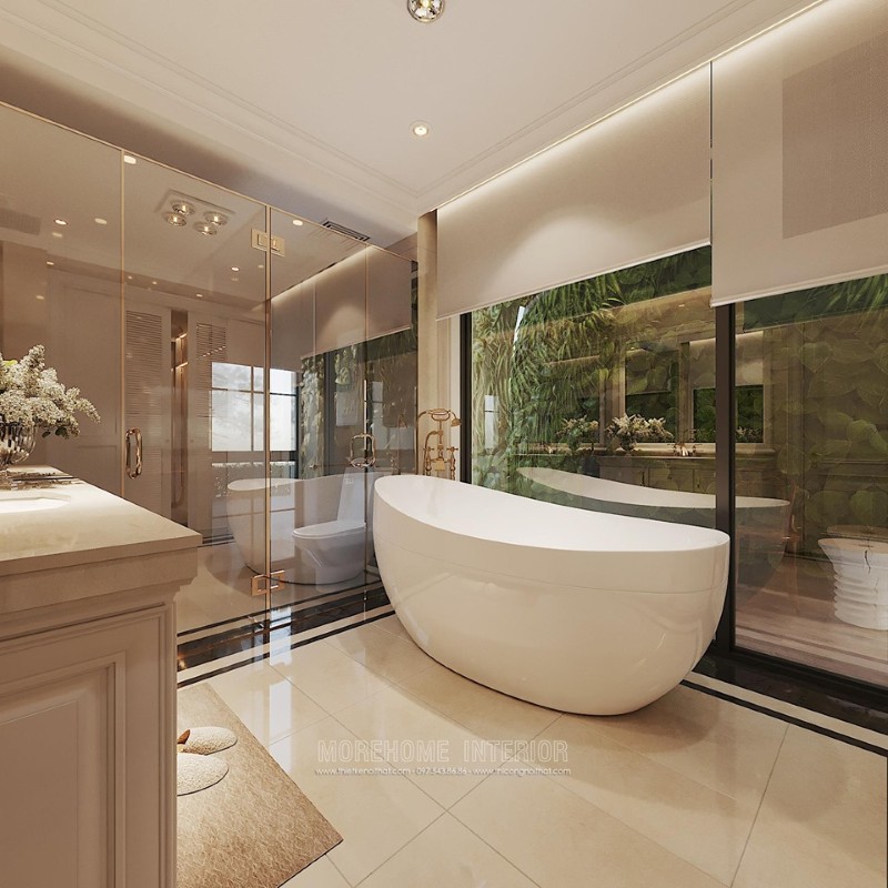 Ứng dụng của đá nhân tạo trong thiết kế nội thất biệt thự