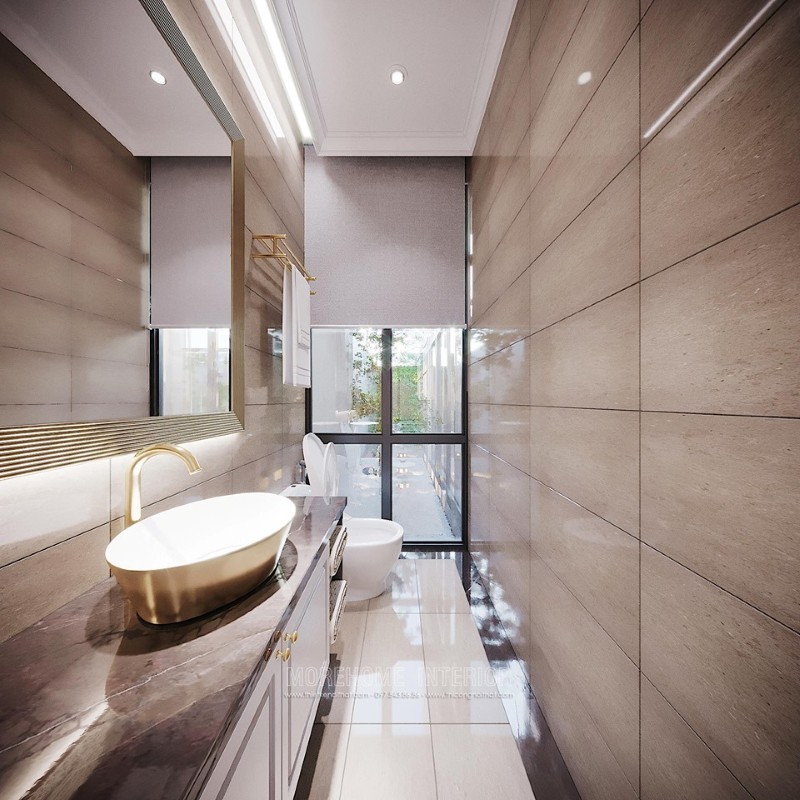 Ứng dụng của đá nhân tạo trong thiết kế nội thất biệt thự