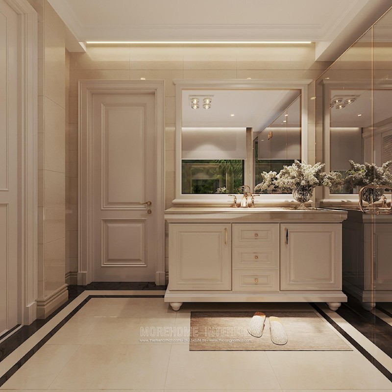 Ứng dụng của đá nhân tạo trong thiết kế nội thất biệt thự