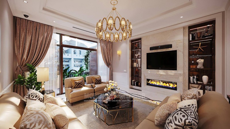 Ứng dụng của đá nhân tạo trong thiết kế nội thất biệt thự