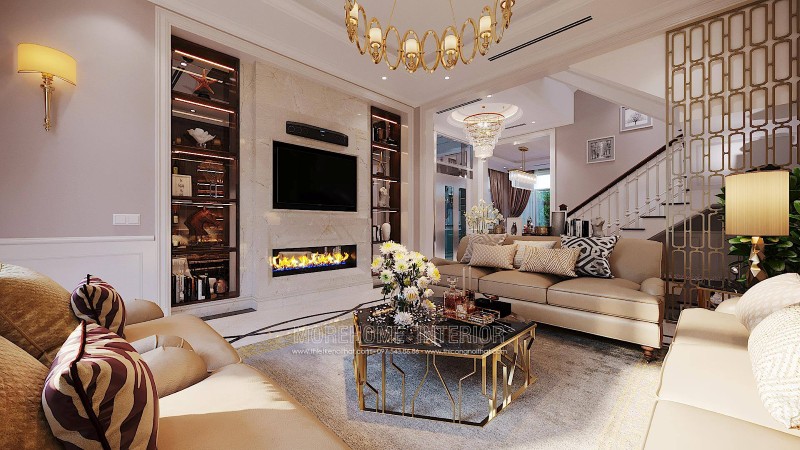 Ứng dụng của đá nhân tạo trong thiết kế nội thất biệt thự