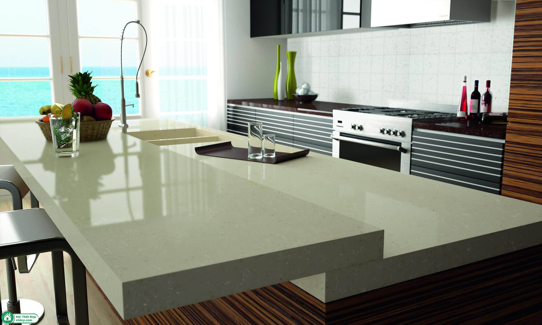 Đá ốp bếp nhân tạo đẹp ở hà nội