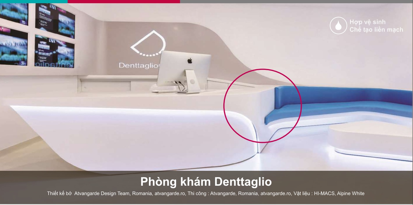 Đá solid surface HIMACS - vật liệu thân thiện với môi trường