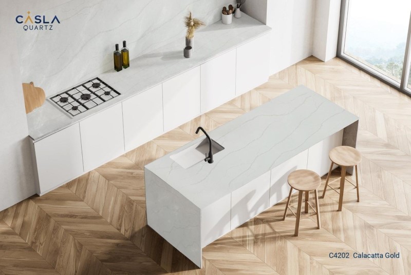 bàn đảo bếp đá nhân tạo