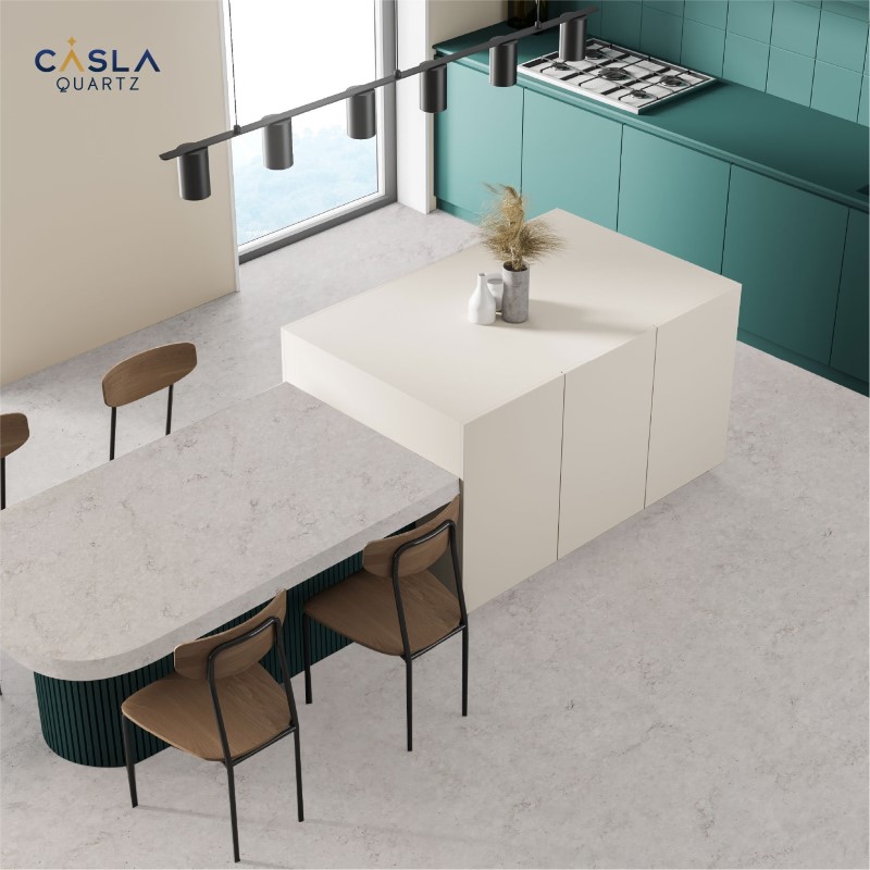 mặt đá bàn ăn nhân tạo thạch anh