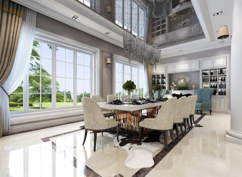 mặt đá bàn ăn nhân tạo thạch anh