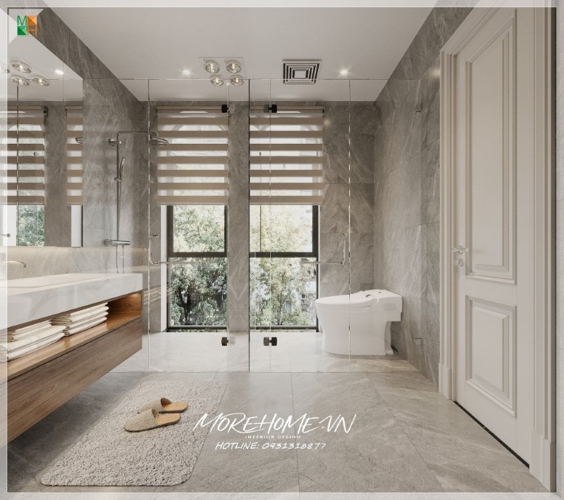 bàn đá lavabo màu trắng