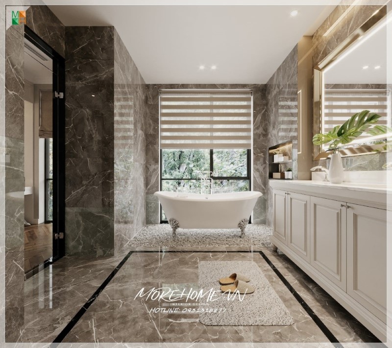 bàn đá lavabo màu trắng