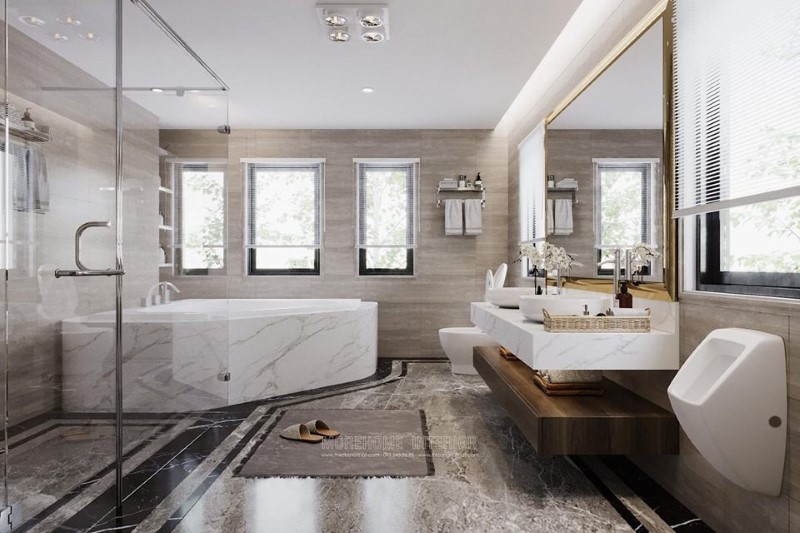 thiết kế bàn đá lavabo