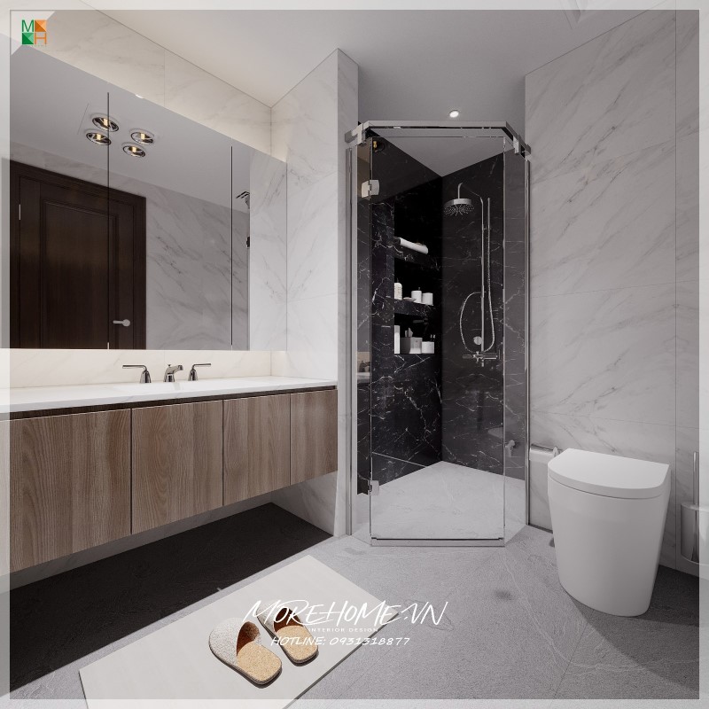 thiết kế bàn đá lavabo