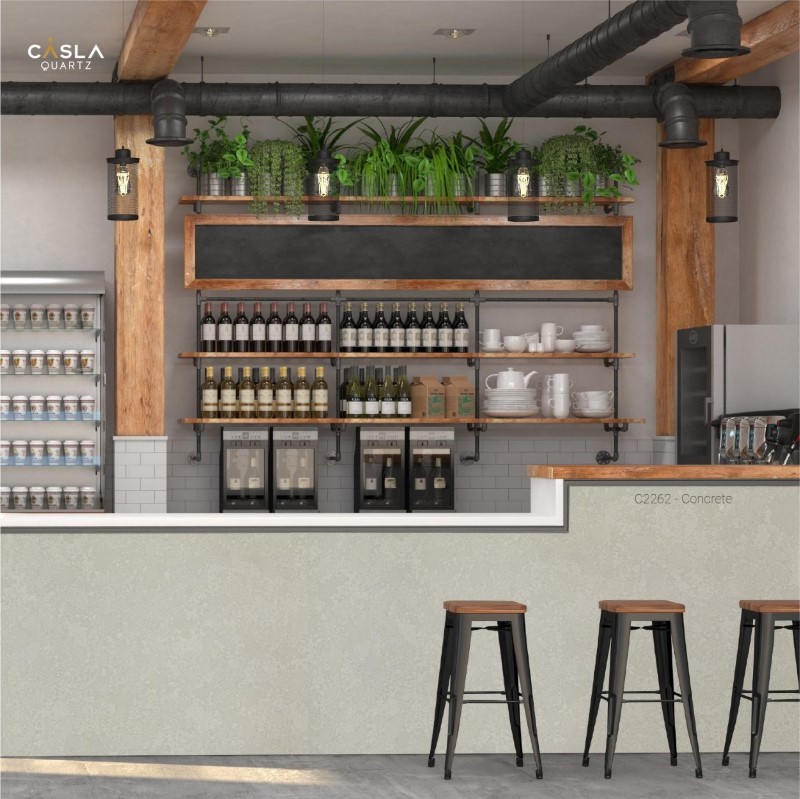 đá ốp quầy bar quầy lễ tân nhân tạo