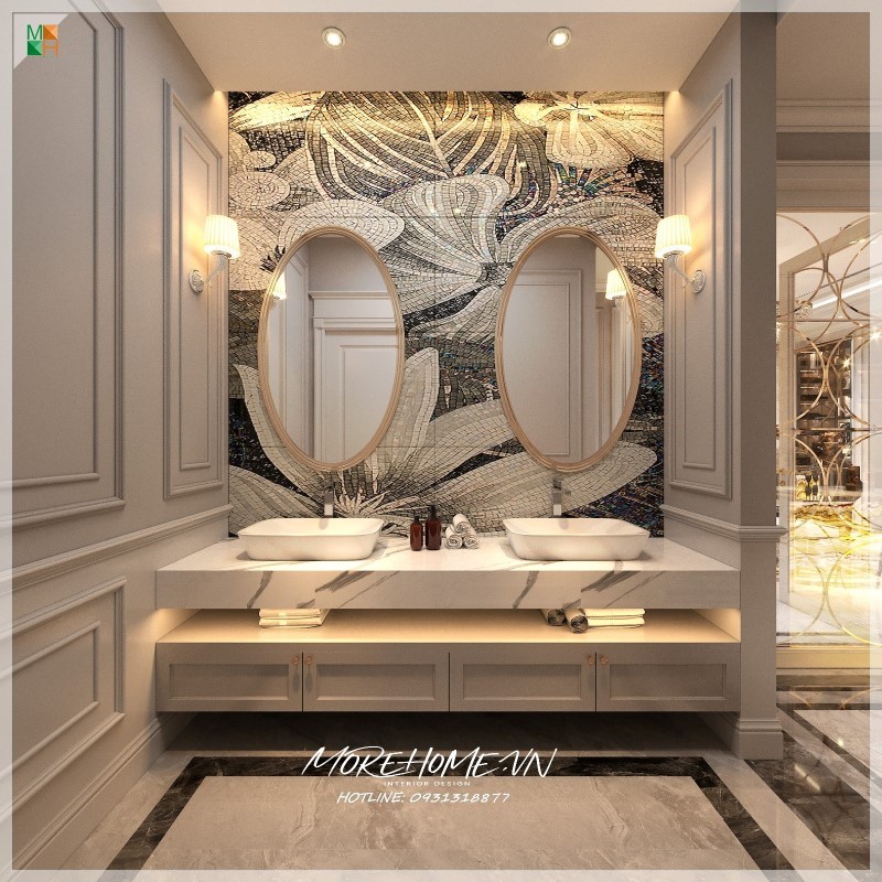 bộ bàn đá lavabo