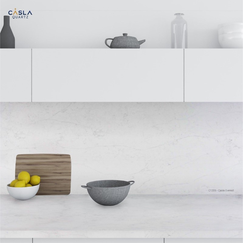 tường bếp nên ốp đá gi