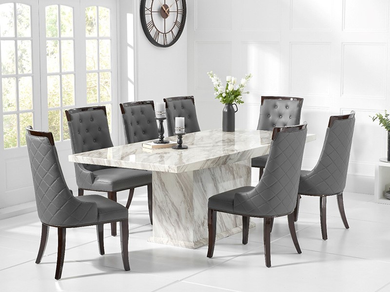 bàn ăn mặt đá casla quartz