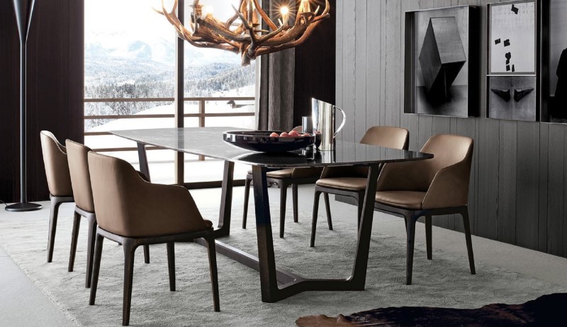 bàn ăn mặt đá casla quartz