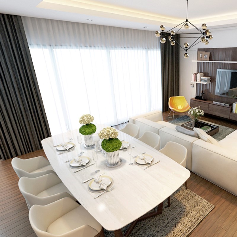 bàn ăn mặt đá casla quartz