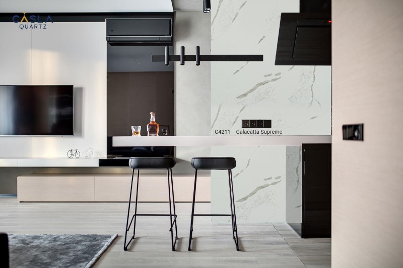 tường bếp nên làm đá gì