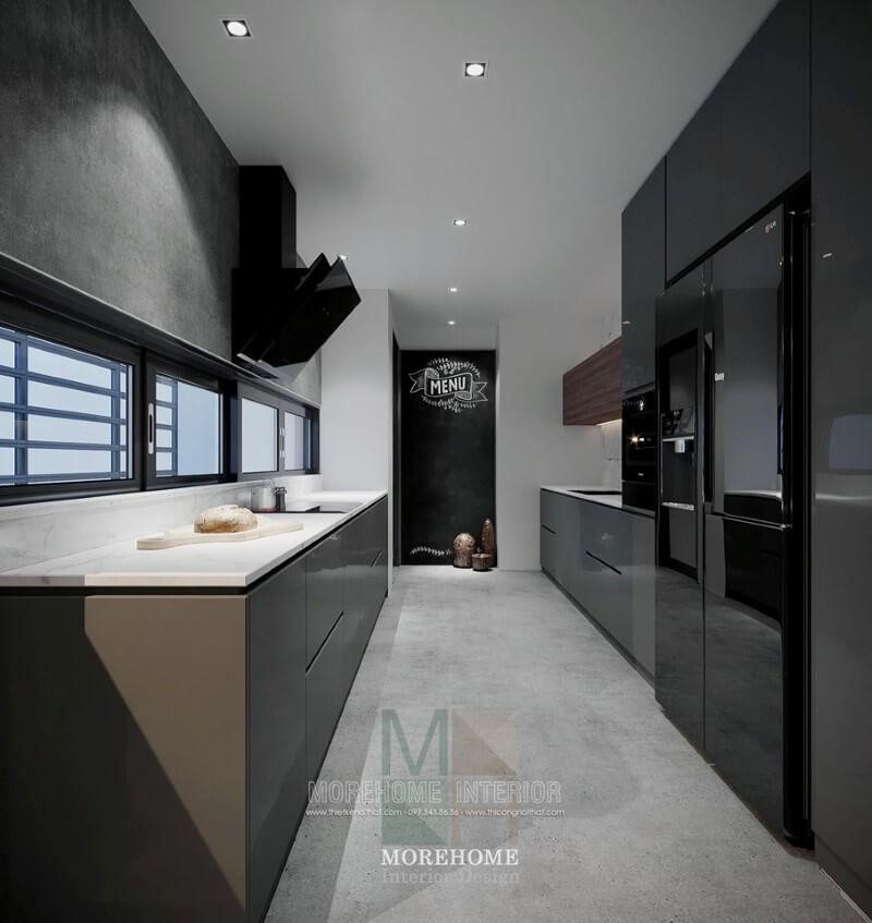 tường bếp nên làm đá gì