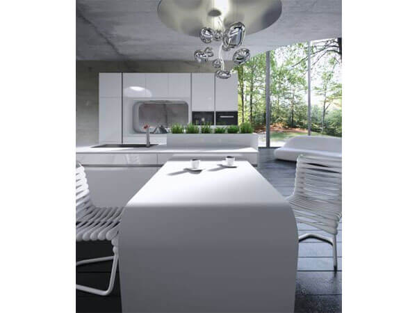 Bàn ăn mặt đá nhân tạo Solid Surface