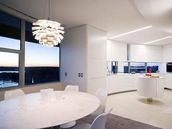 Bàn ăn mặt đá nhân tạo Solid Surface