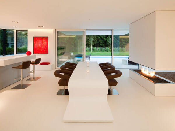 Bàn ăn mặt đá nhân tạo Solid Surface