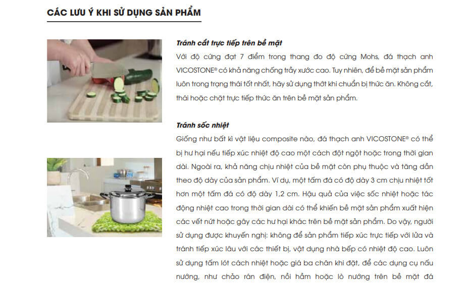 Bảo dưỡng đá nhân tạo