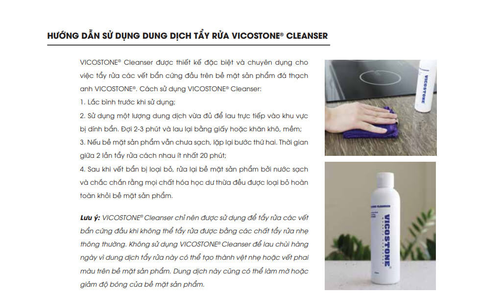 Bảo dưỡng đá nhân tạo