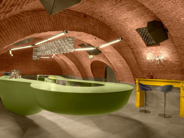 Quầy bar ốp đá nhân tạo Solid Surface