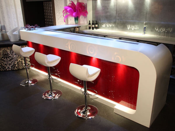 Quầy bar ốp đá nhân tạo Solid Surface