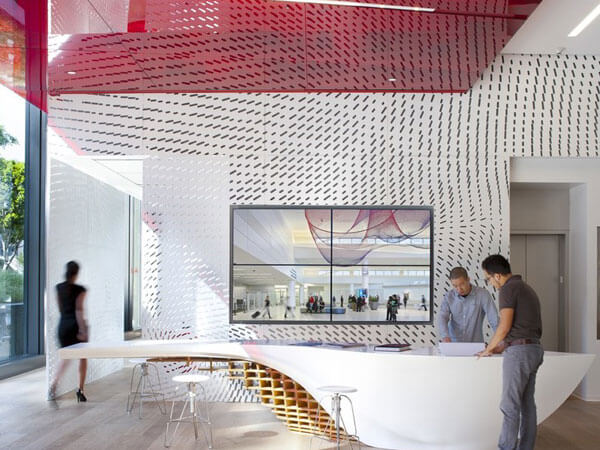 Quầy lễ tân bằng đá nhân tạo Solid Surface