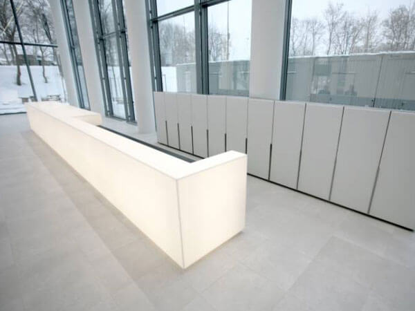 Quầy lễ tân bằng đá nhân tạo Solid Surface