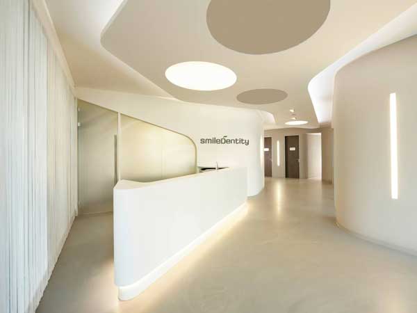 Quầy lễ tân bằng đá nhân tạo Solid Surface