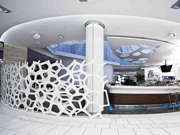 Quầy lễ tân bằng đá nhân tạo Solid Surface