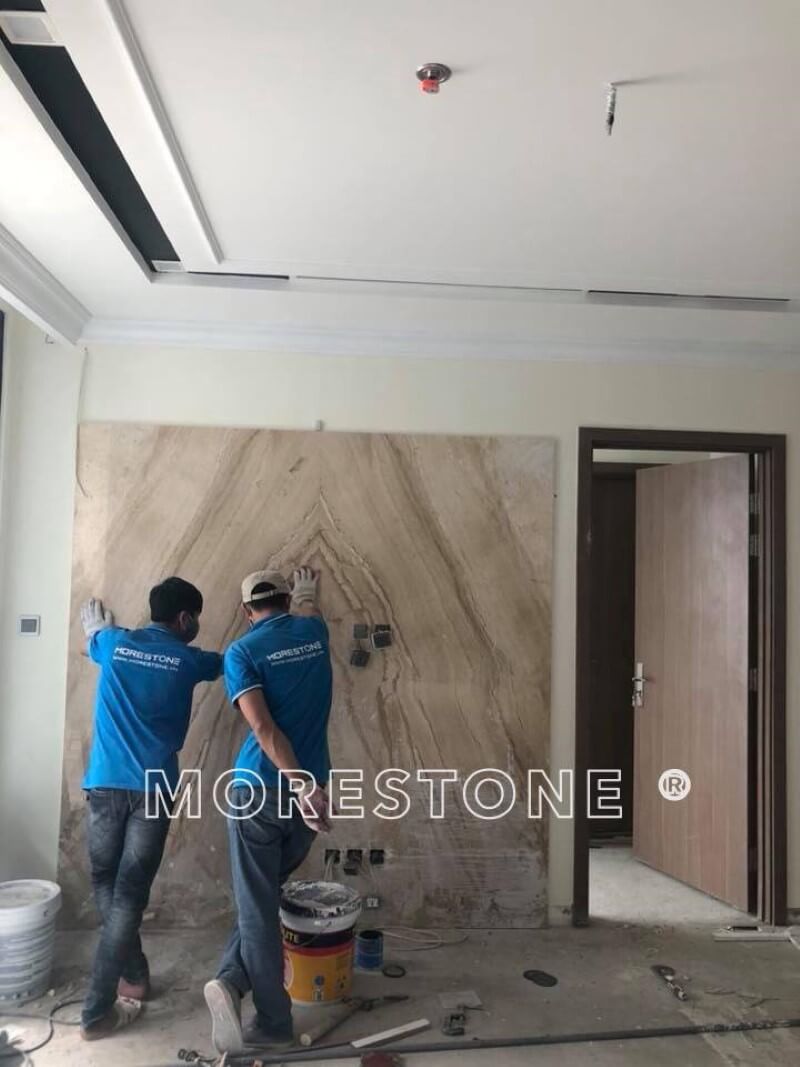 Thi công đá nhân tạo